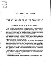Cover of: The Best methods of treating operative wounds