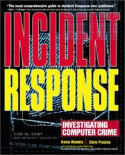 Cover of: Incident response: investigating computer crime