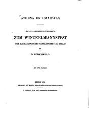 Cover of: Athena und Marsyas by Gustav Hirschfeld