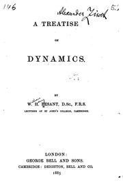 Cover of: A Treatise on Dynamics by William Henry Besant, William Henry Besant