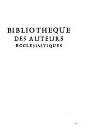 Cover of: bibliotheque des auteurs by Louis Ellies Du Pin