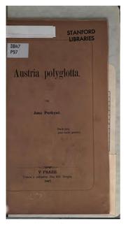 Cover of: Austria polyglotta