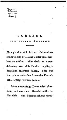 Briefe von Friedrich Matthisson by Friedrich von Matthisson