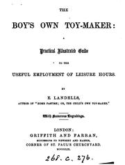 Cover of: The boy's own toy-maker
