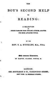 Cover of: The boy's second help to reading: a selection of choice passages from English authors, by T.A ... by Theodore Alois Buckley
