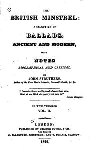 Cover of: British Minstrel