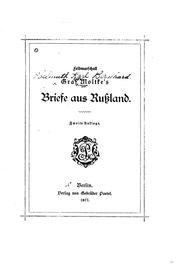 Cover of: Briefe aus Russland by Helmuth Johannes Ludwig von Moltke