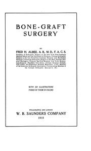 Cover of: Bone-graft surgery c. 2