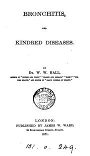 Cover of: Bronchitis, and kindred diseases