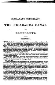 Cover of: Buchanan's Conspiracy, the Nicaragua Canal, and Reciprocity