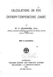 Cover of: Calculations on the Entropy-temperature Chart.