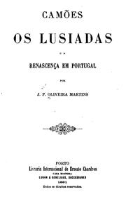 Cover of: Camões, Os Lusiadas e a renascença em Portugal