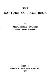 Cover of: The Capture of Paul Beck by M. McDonnell Bodkin