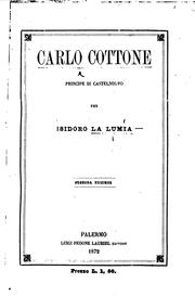 Cover of: Carlo Cottone, principe di Castelnuovo