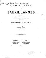 Cover of: Cartulaire de Sauxillanges