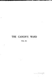 Cover of: The canon's ward by James Payn