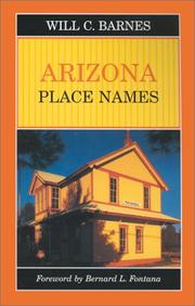 Cover of: Arizona place names