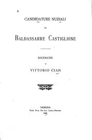 Cover of: Candidature nuziale di Baldassarre Castiglione: ricerche