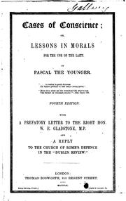 Cover of: Cases of Conscience: Or, Lessons in Morals for the Use of the Laity | Pierce Connelly