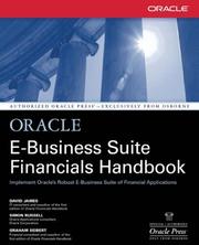 Cover of: Oracle e-business suite financials handbook by James, David