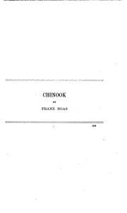 Chinook: An Illustrative Sketch by Franz Boas