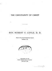 Cover of: The Christianity of Christ