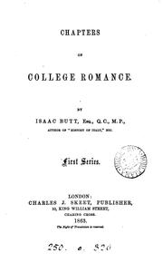 Cover of: Chapters of college romance