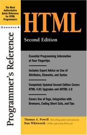 Cover of: Html