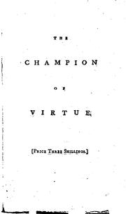 Cover of: The champion of virtue, by the editor of the Phœnix