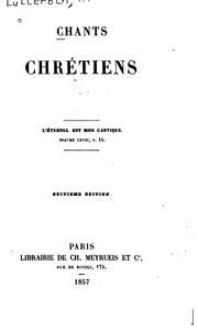 Chants chrétiens by Henri Lutteroth