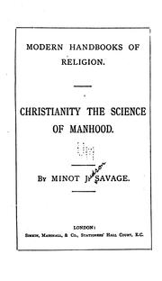 Cover of: Christianity the Science of Manhood