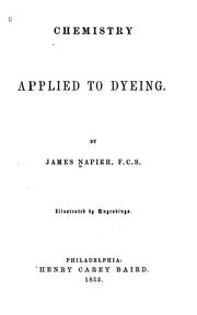 Cover of: Chemistry Applied to Dyeing