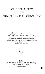 Cover of: Christianity in the Nineteenth Century