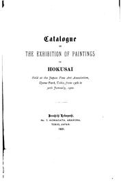 Cover of: Catalogue of the Exhibition of Paintings of Hokusai