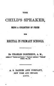 Cover of: The Child's Speaker by Charles Northend