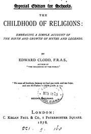 Cover of: The childhood of religions. Special ed. for sch