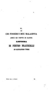 Cover of: Chi fossero i due Malaspina: amici ed ospiti di Dante ; lettera by Pietro Fraticelli, Pietro Fraticelli