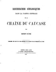 Cover of: chaine du caucase by Ernest Favre