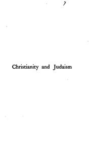 Cover of: Christianity and Judaism: An Essay by Gustaf H. Dalman ...