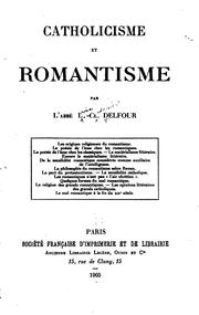 Cover of: Catholicisme et romantisme