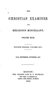 Cover of: The Christian Examiner and Religious Miscellany