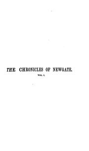 The chronicles of Newgate by Arthur Griffiths