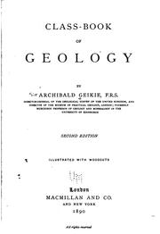 Cover of: Class-book of Geology by Archibald Geikie
