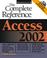 Cover of: Access 2002