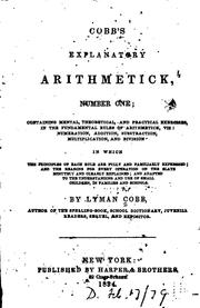 Cover of: Cobb's Explanatory Arithmetick, No. 1 ...