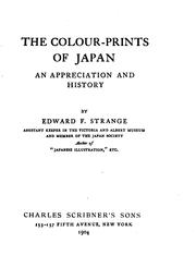 Cover of: The Colour-prints of Japan: An Appreciation and History