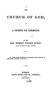 Cover of: The Church of God, sermons