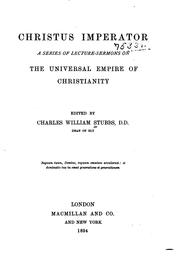 Cover of: Christus Imperator: A Series of Lecture-sermons on the Universal Empire of Christianity