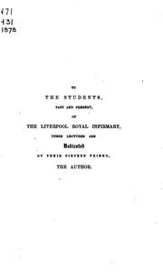 Cover of: Clinical lectures on stricture of the urethra and other disorders of the urinary organs by Reginald Harrison