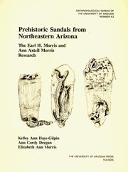 Cover of: Prehistoric sandals from northeastern Arizona: the Earl H. Morris and Ann Axtell Morris research